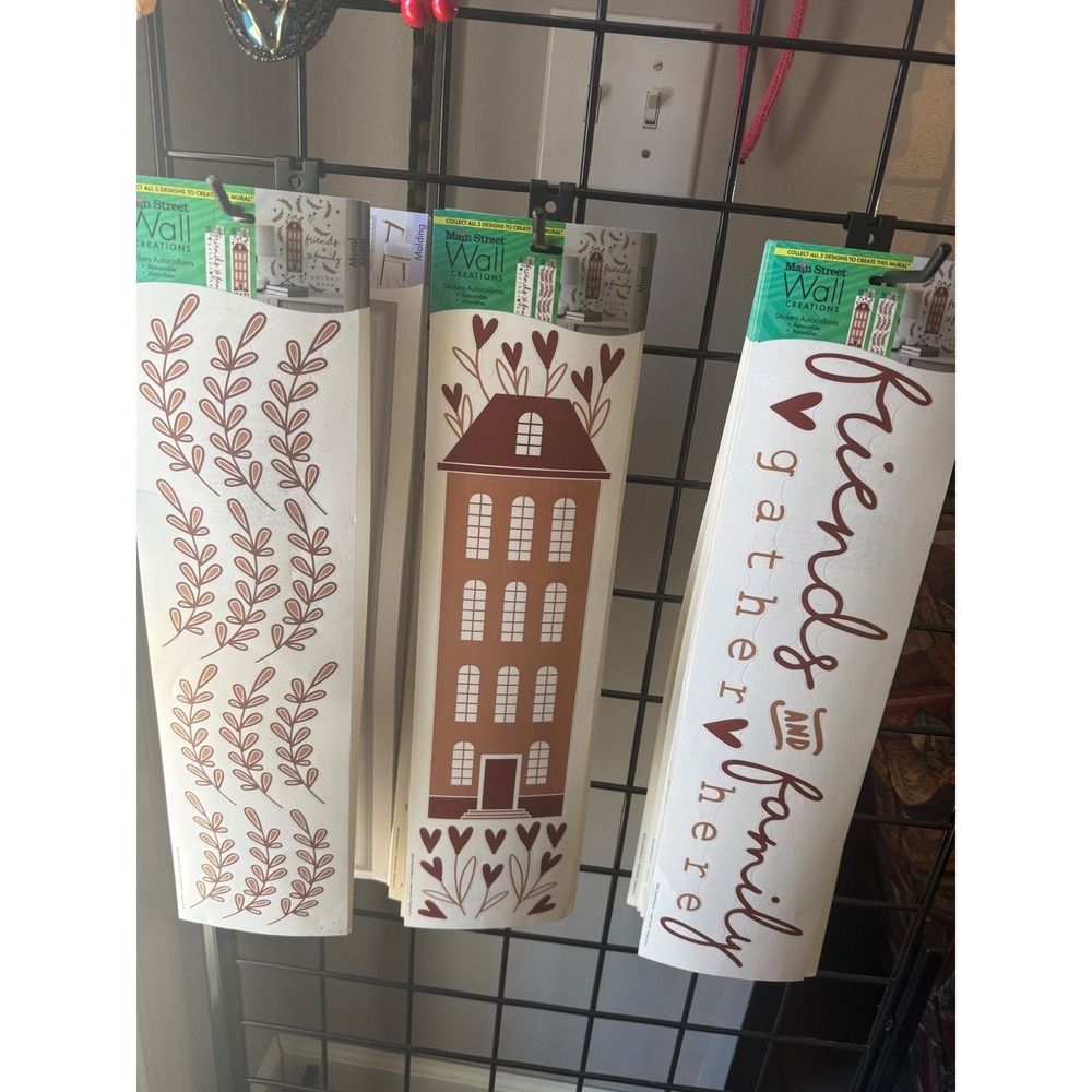 Main Street Wall Creations Jumbo Wall Stickers Removable Decals Assorted Designs